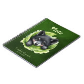 Carnet Louveteau dans le vert (Côté gauche)
