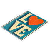 Carnet LOVE 1960s-Inspiré Graphics (Côté gauche)