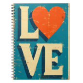 Carnet LOVE 1960s-Inspiré Graphics (Devant)