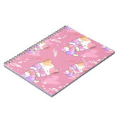 Carnet Love Chat Motif Animaux colorés Animaux (Côté gauche)