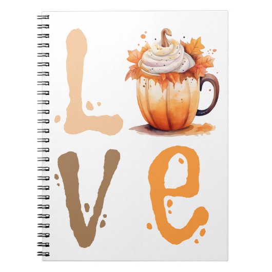 Carnet Love Citrouille Spice (Devant)