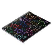 Carnet Love Colored Hearts (Côté gauche)