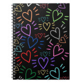 Carnet Love Colored Hearts (Devant)