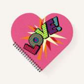 Carnet LOVE Fun Retro Comic Book (Devant)