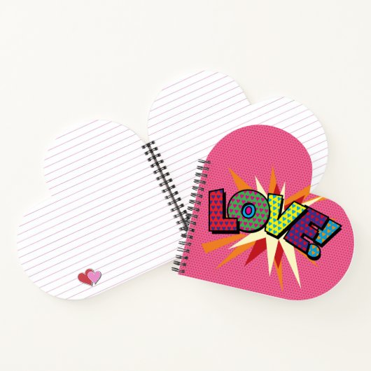 Carnet LOVE Fun Retro Comic Book (Intérieur)