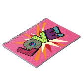 Carnet LOVE Fun Retro Comic Book Pop Art (Côté gauche)