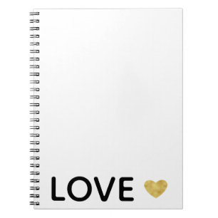 Carnet Love Gold Heart