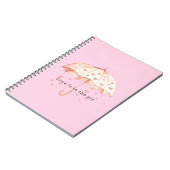 Carnet Love is in the air hearts umbrella (Côté gauche)