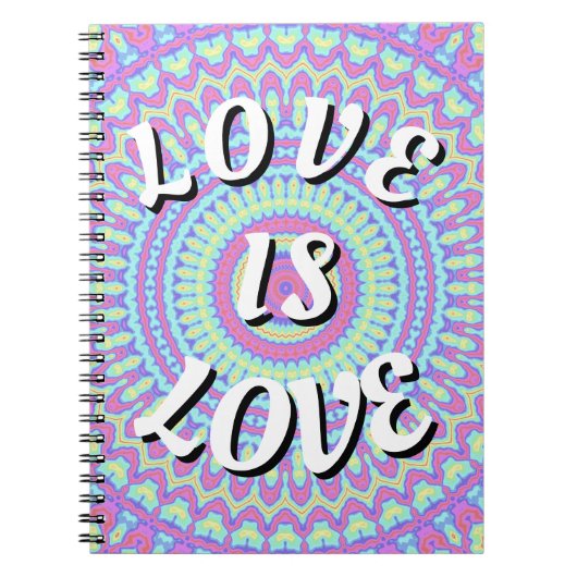 Carnet Love Is Love Fierté (Devant)