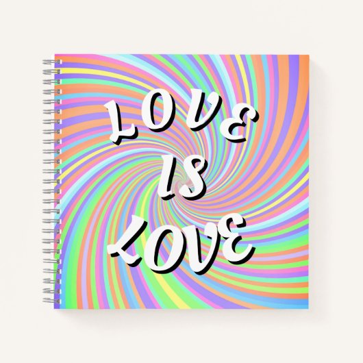 Carnet Love Is Love Fierté (Devant)