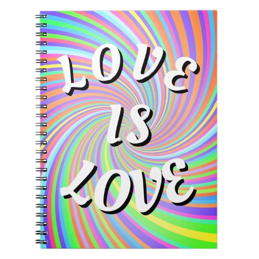 Carnet Love Is Love Fierté (Devant)