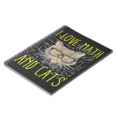 Carnet Love Math et Chats Mathematicique Nerd (Côté gauche)