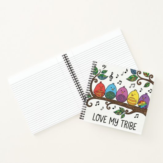 Carnet Love My Tribe Personalized Spiral Notebook (Intérieur)