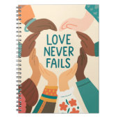 Carnet  Love Never Fails (Devant)