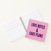 Carnet Love notes et plans de gâteau carnet! (Intérieur)