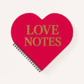 Carnet Love notes notebook. (Devant)