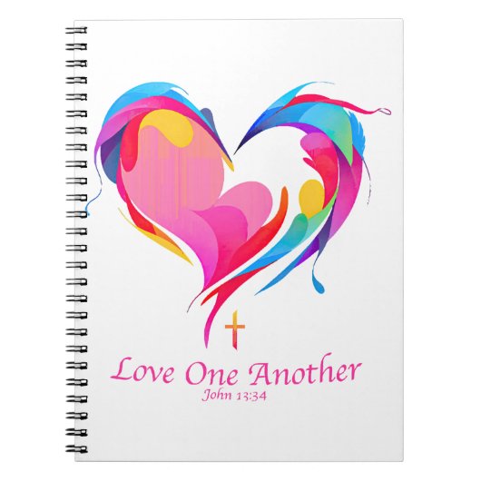 Carnet Love One Another Bible Verse John 1334 (Devant)