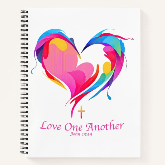 Carnet Love One Another Bible Verse John 1334 (Devant)