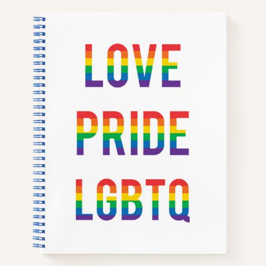 Carnet Love Pride LGBTQ (Devant)
