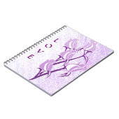 Carnet Love Purple Rose (Côté gauche)