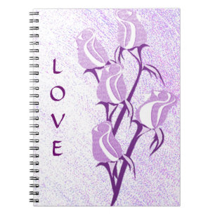 Carnet Love Purple Rose