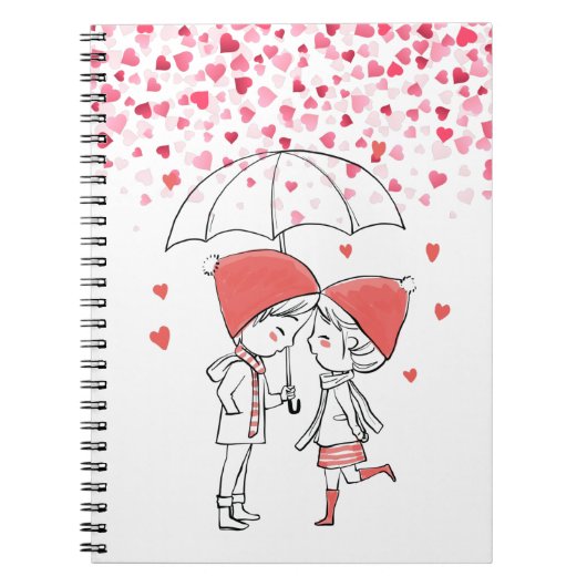 Carnet Love Rain (Devant)