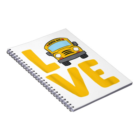 Carnet Love School Bus Driver Schoolbus Busdriver (Côté Droit)
