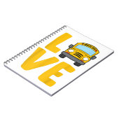 Carnet Love School Bus Driver Schoolbus Busdriver (Côté gauche)