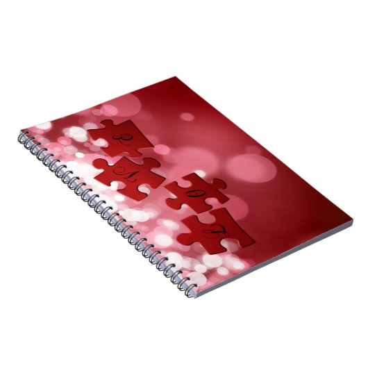 Carnet Love Script Puzzle Pièces (Côté Droit)