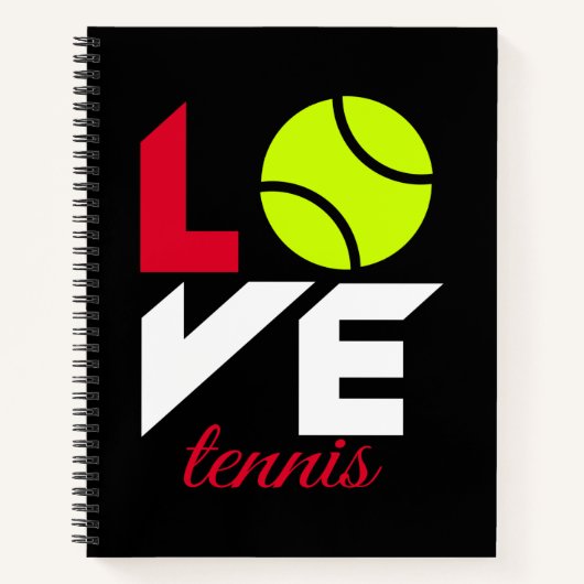 Carnet Love tennis (Devant)