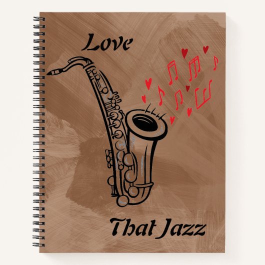 Carnet Love That Jazz Notebook/Journal (Devant)