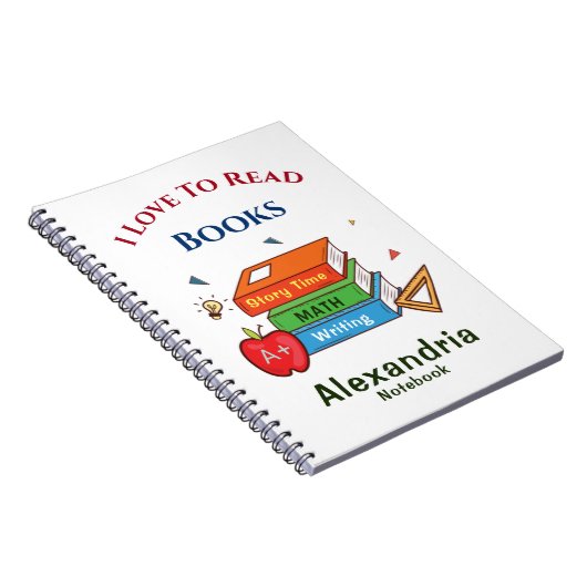 Carnet Love To Read Books Reader Lecture Personnaliser (Côté Droit)