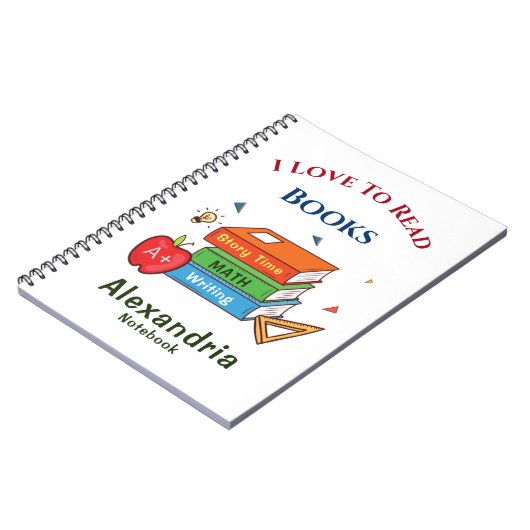 Carnet Love To Read Books Reader Lecture Personnaliser (Côté gauche)