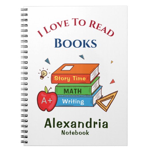 Carnet Love To Read Books Reader Lecture Personnaliser (Devant)