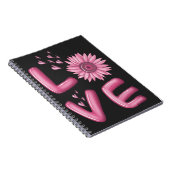 Carnet Love Tournesol Rose (Côté Droit)