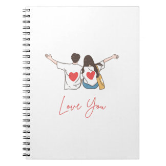 Carnet ❤️ Love You Forever - Personalized Spiral Photo No