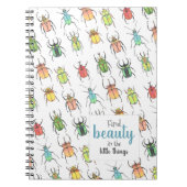 Carnet Lovebug Beetle Motif avec devis (Devant)