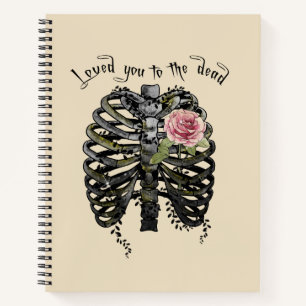 Carnet Loved You to Dead - Cage de côtes gothiques