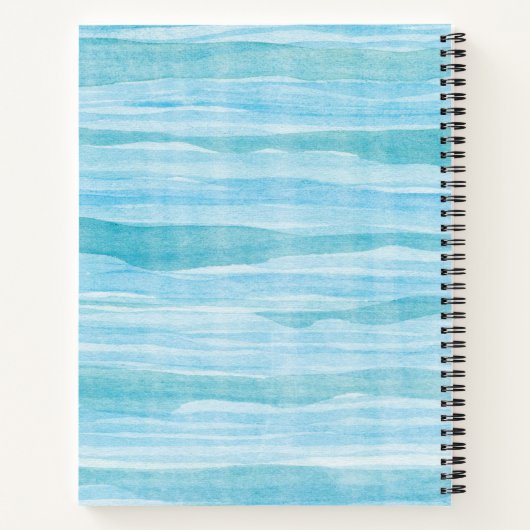 Carnet Luau Tiki Bar Party Recette Monogrammé (Dos)