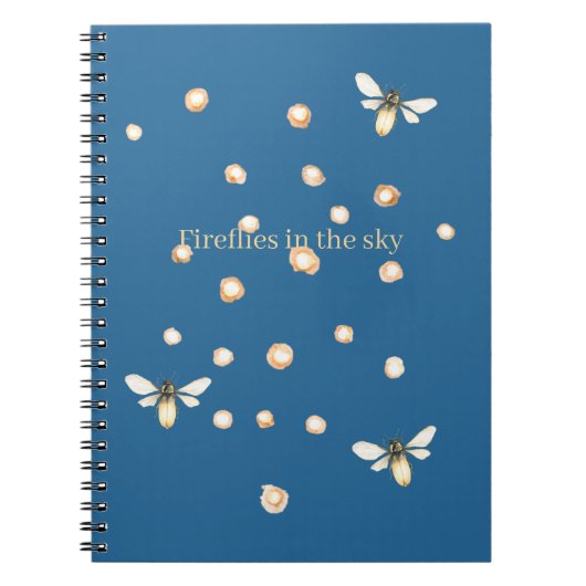 Carnet Lucioles dans le ciel (Devant)