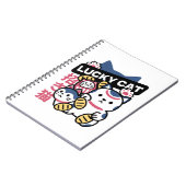 Carnet Lucky Cat Maneki Neko – Japanese Fortune Cat  (Côté gauche)