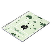 Carnet Lucky Clover St. Paddy's Clover Motif & Stripes (Côté gauche)
