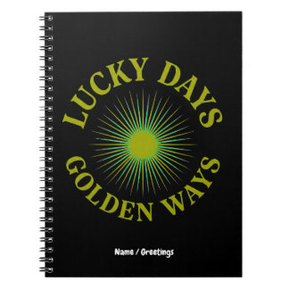 Carnet Lucky Days & Golden Ways Retro Sunburst Heritage