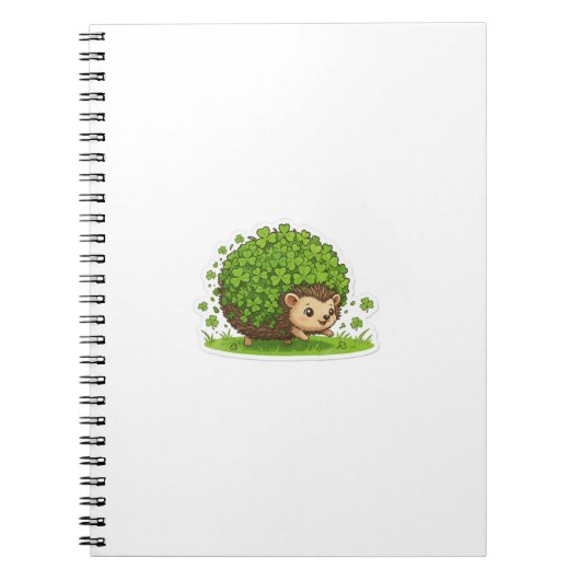 Carnet Lucky Hedgehog St.Patrick's Day (Devant)