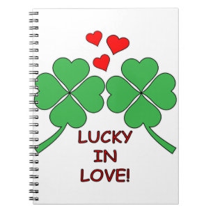 Carnet Lucky In Love Hearts Clover