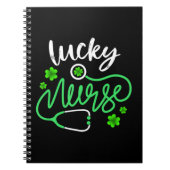 Carnet Lucky Nurse RN - Funny Saint Patricks Day Shamrock (Devant)
