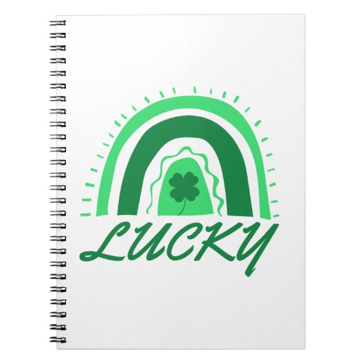Carnet Lucky Shamrock Rainbow (Devant)