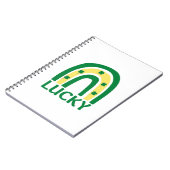 Carnet Lucky Shamrock Rainbow St patrick (Côté gauche)