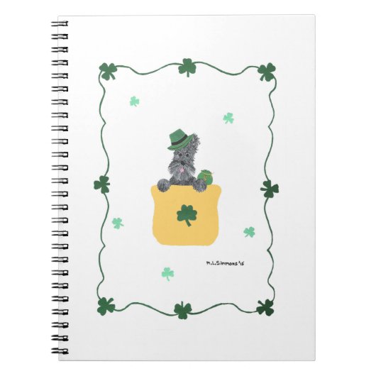 Carnet Lucky Shamrock Scottie (Devant)