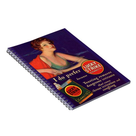 Carnet Lucky Strikes publicité des cigarettes des années (Côté Droit)